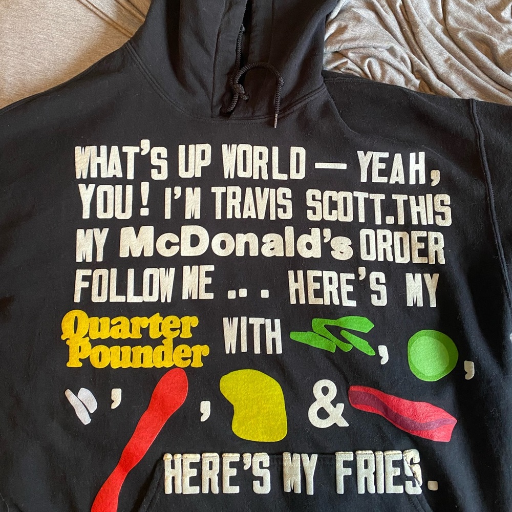 Travis Scott McDonald’s Hoodie Sweatshirt CPFM 4 CJ